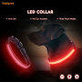 LED nylon and mash USB Rechargeable Light Led Dog Collar with several shapes